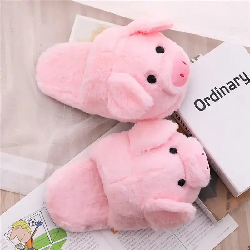 Pantufa Infantil Porco Rosa