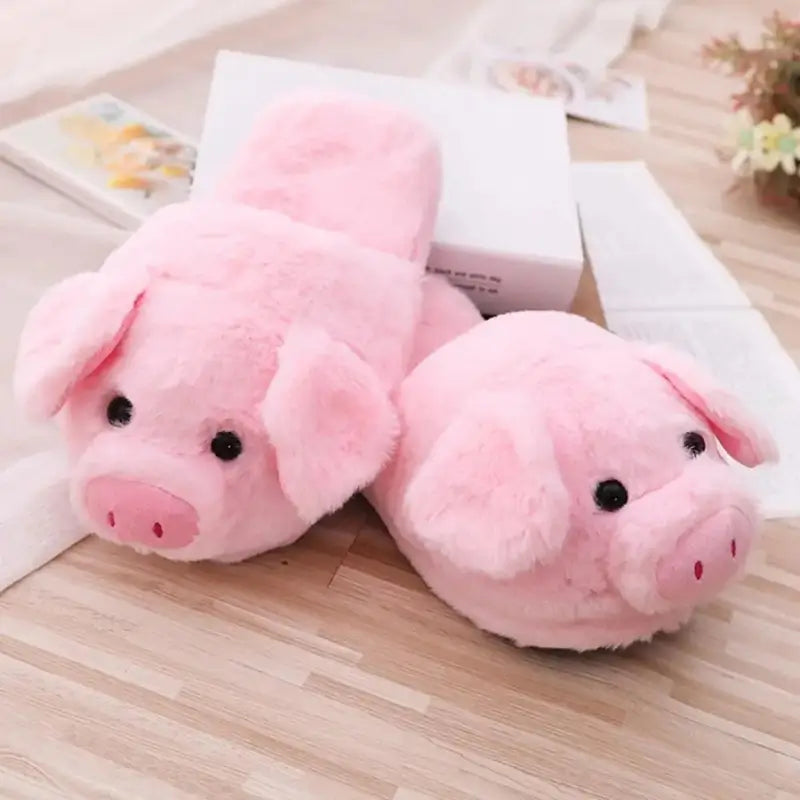 Pantufa Infantil Porco Rosa