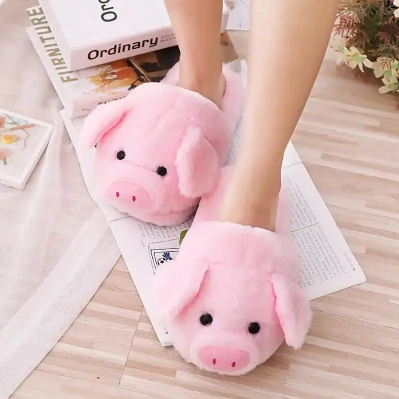 Pantufa Infantil Porco Rosa