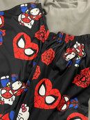 Calça Homem-Aranha e Hello Kitty Pijama To Com Sono Pijamas
