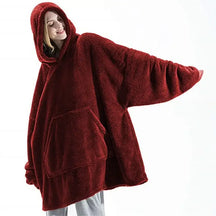 Hoodie Cobertor com Capuz Curto to com sono pijamas