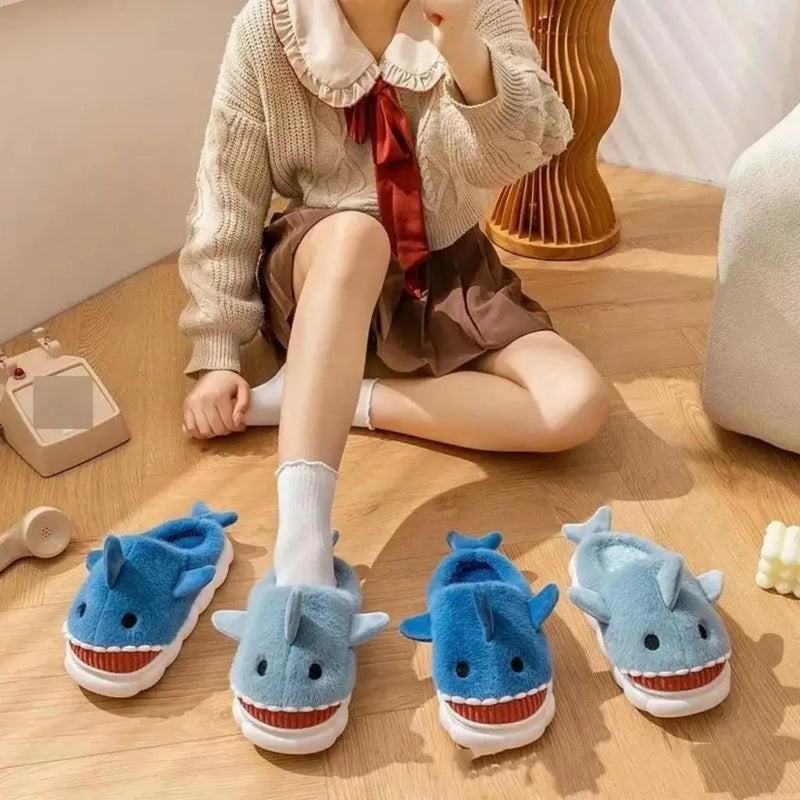 Pantufa Infantil Tubarao Baby Shark Antiderrapante  To Com Sono Pijamas