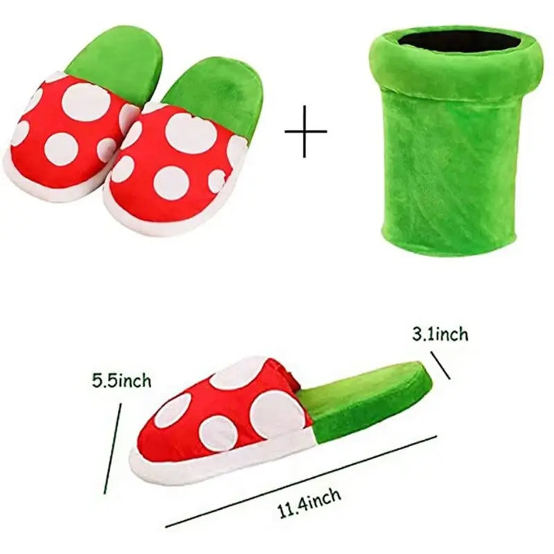 Pantufa Super Mario Cogumelo To Com Sono Pijamas