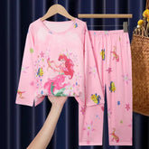 Pijama-Infantil-Pequena-Sereia-Ariel-Estilo-To-com-Sono-Pijamas
