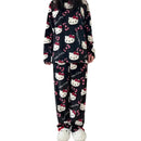 Pijama_Feminino_Hello_Kitty_Peluciado_Conjunto_To_Com_Sono_Pijamas