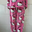 Pijama Feminino Hello Kitty Peluciado Conjunto  To Com Sono Pijamas