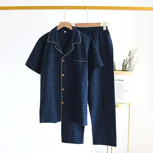 Pijama Masculino Xadrez de Algodão