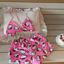 Pijama Feminino Hello Kitty Confortável Curto